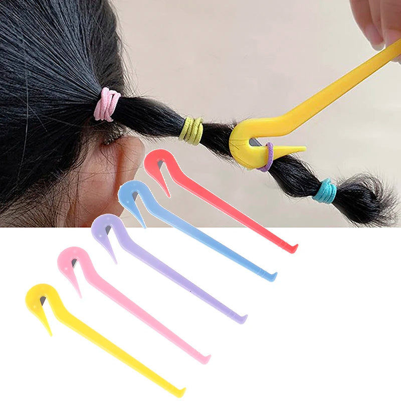 5Pcs Hair Bands Rubber Cutter Girls DIY Styling Headwear Band Cutting Tool Qme