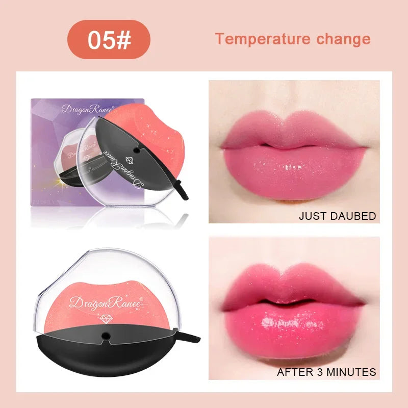 Color Changing Lazy Lipstick Squeeze Into Lips Makeup Lip Gloss Matte Waterproof Long Lasting Non-stick Cup Tint Balm Cosmetic Qme 05 color change