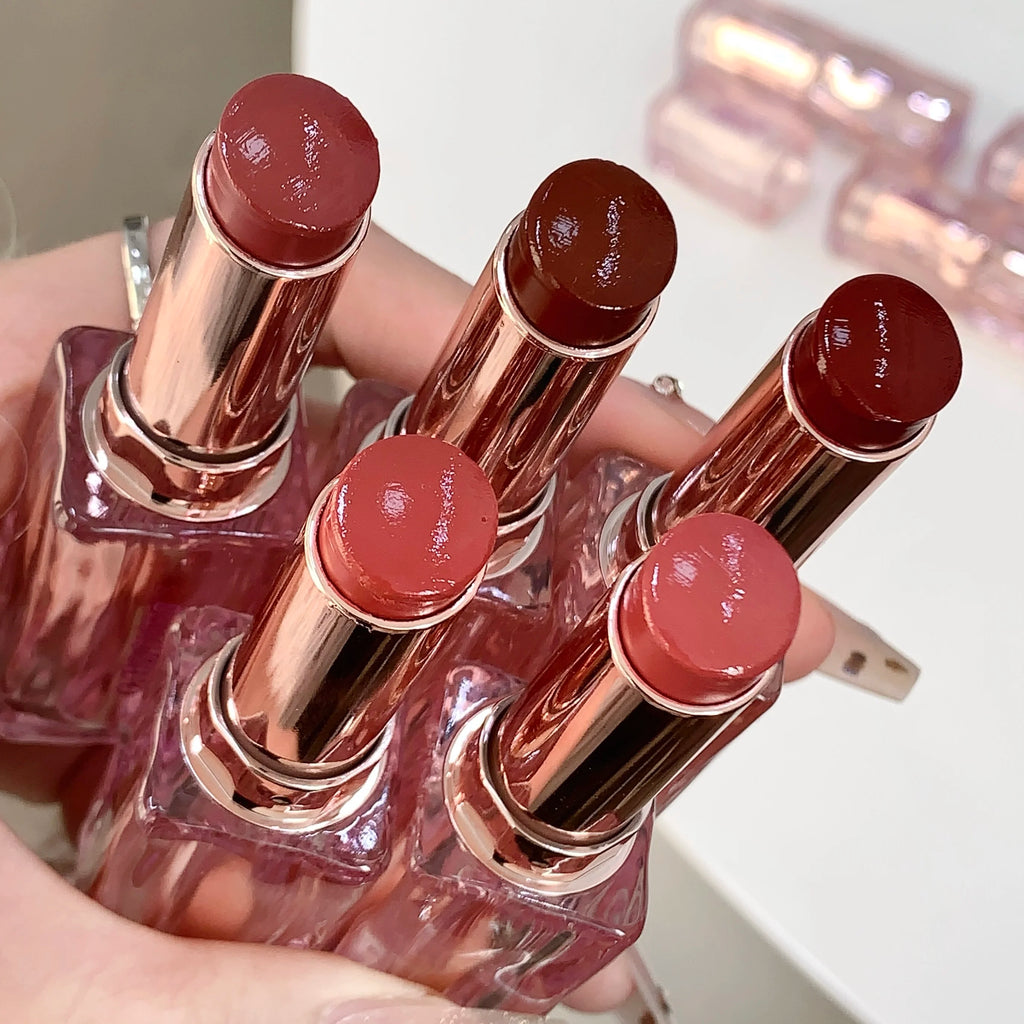 SHAQINUO Mirror Water Gloss Lipstick Silky Moisturizing Long-lasting Qme