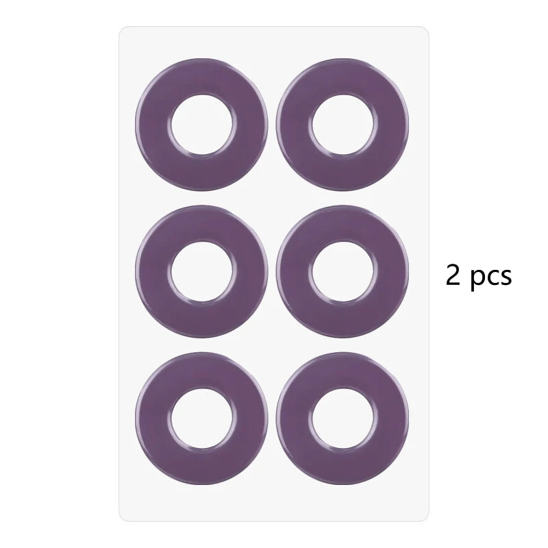 6 Patch/Pcs Gel Round Corn Patch High Heels Anti-Wear Foot Soft Pads Gel Material Wear-Resistant Washable Reusable Corn Patches Qme Purple 2pcs China Mainland