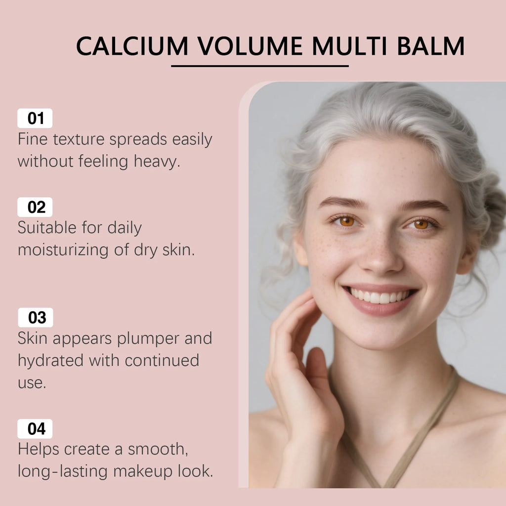 Calcium Volume Multi Balm Deep Hydration Face Skin Elasticity Enhanced Puffy Eyes Treatments Anti Wrinkle Collagen Balm Stick Qme