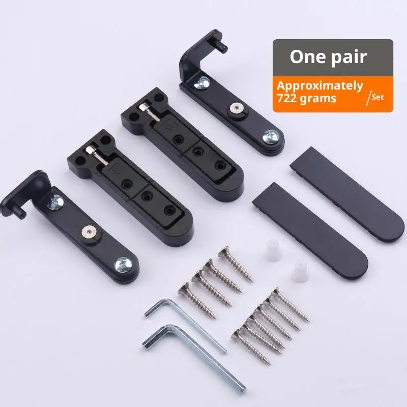 2 Pc Hidden Hinges For Doors 3D Adjustable Swivel Invisible World Hinge Zinc Alloy Door Hinge Furniture Hardware Qme A2