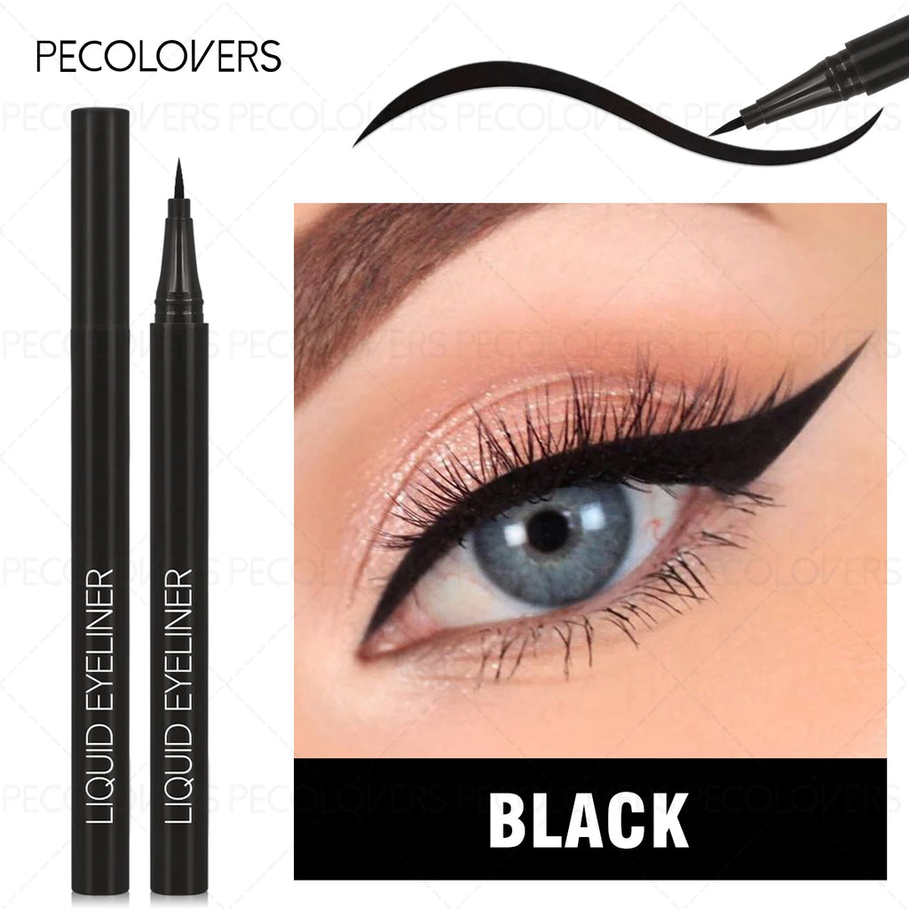 Waterproof Liquid Eyeliner Pen Black Rendering Easy All Eye Shapes Qme 01