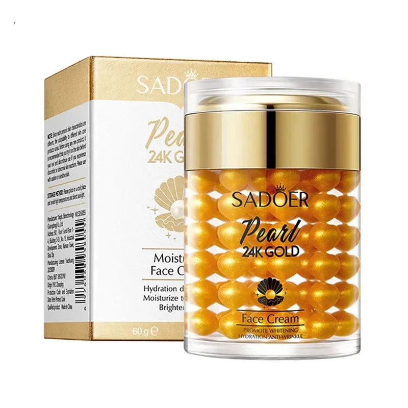 24K Golden Pearl Collagen Face Cream Moisturizing Brightening Hydrating Firming Facial Cream Face Skin Care Products Qme Default Title