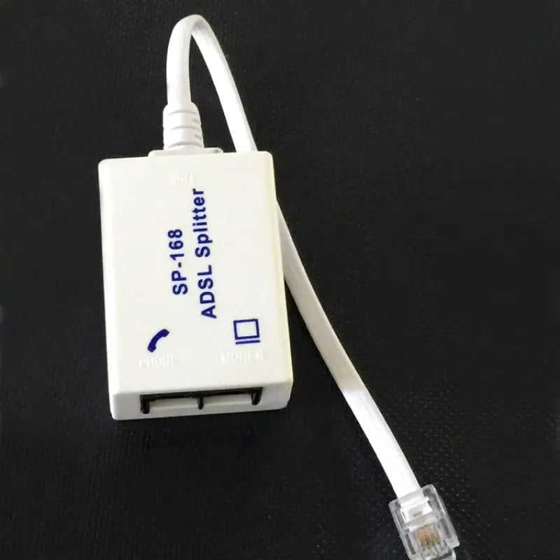 DSL Filter Splitter ADSL Phone Line Male 2 Female RJ11 6P4C 6P2C Qme