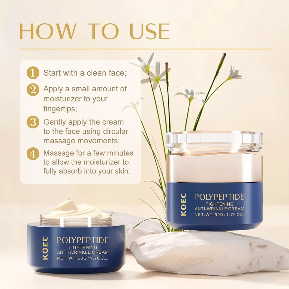 Peptide Firming Cream Facial Hydrating Moisturizing Moisturizer Anti Aging Face Cream Whitening Creams Qme
