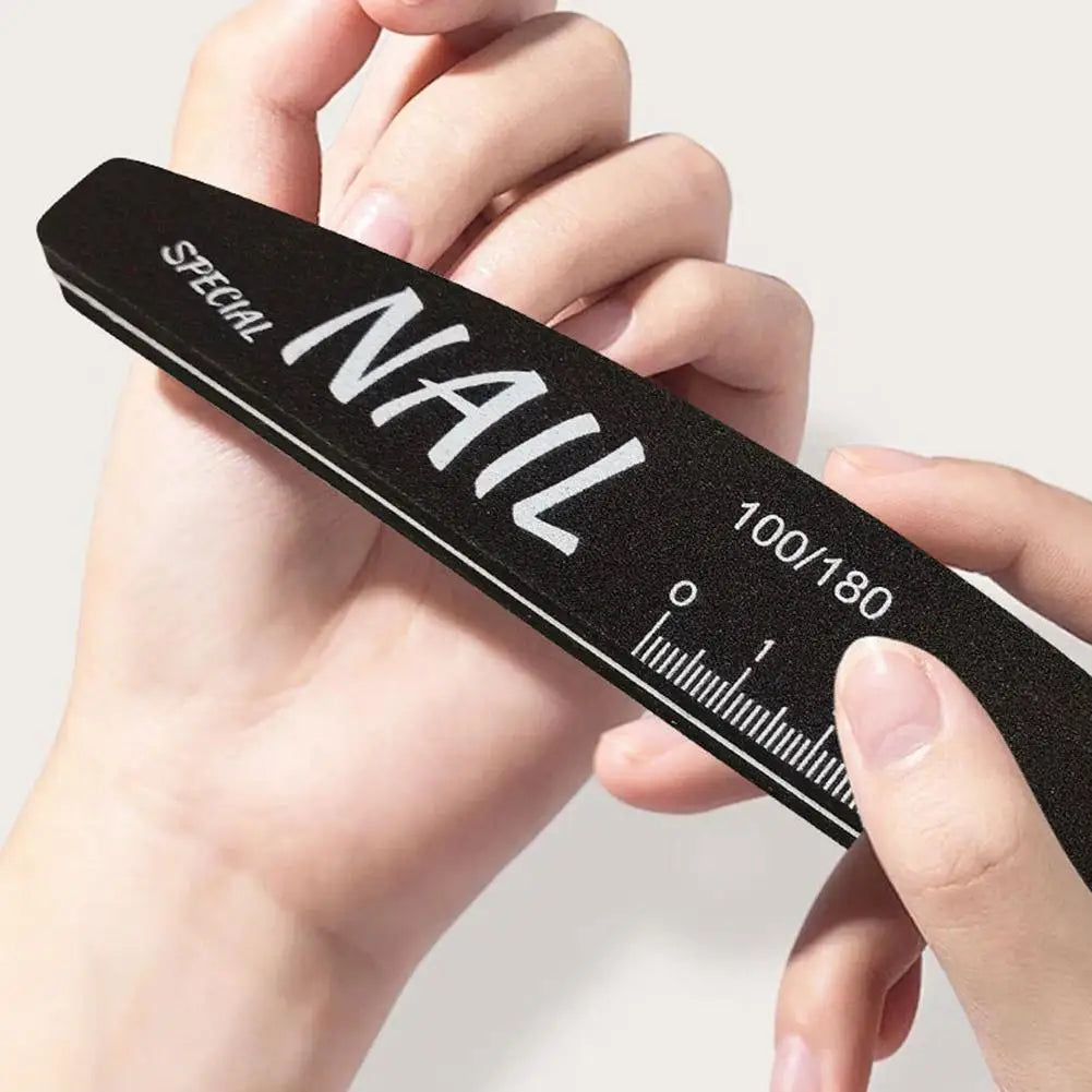 100 150 180 240 Grit Both Sides Nail Files Scale Line Reference Qme