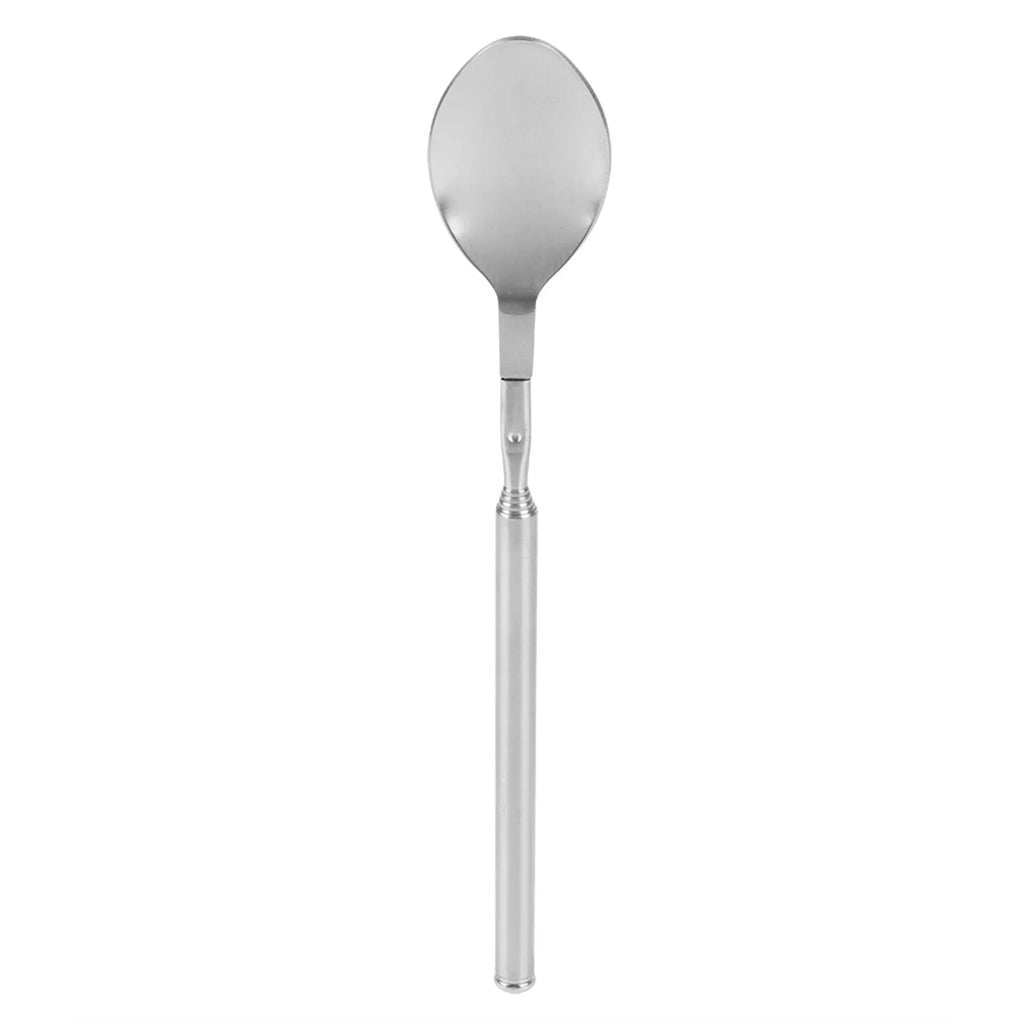 62cm Stainless Steel Telescopic Stirring Spoon Fork Set Extendable BBQ Tool Barbecue Utensils Cooking Camping Tableware Qme Default Title
