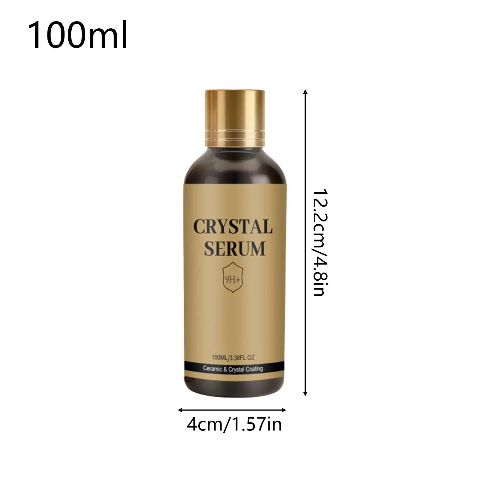 Car Ceramic Coating 100ml High Shine Cleaning Solution Kit Car Paint Protection Liquid for Vehicles Trailer RV Automotive Sedan Qme