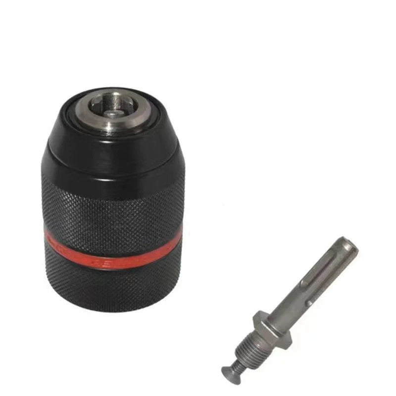 2- Keyless Threaded Metal Drill Chuck Hex Shank SDS Square Quick Grip Qme