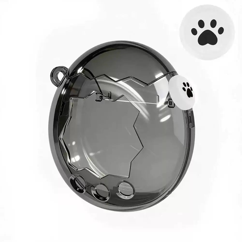 for Tamagotchi Paradise Game Console Protective Cover With Button Cap Transparent Black Glitter Waterproof Anti-drop Protective Qme C