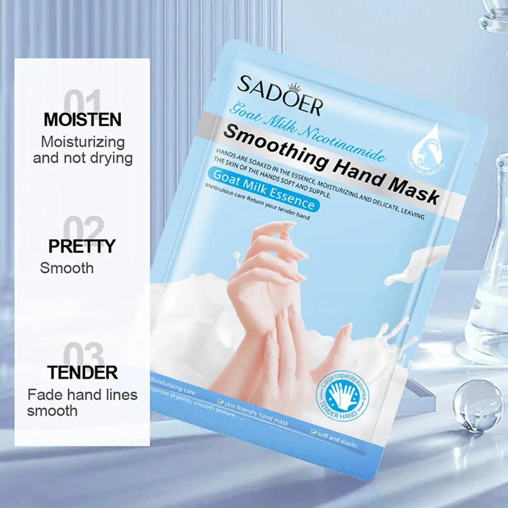 1 Hydrating Hand Mask Gloves Moisturizing Overnight Dry Cracked Hands Qme