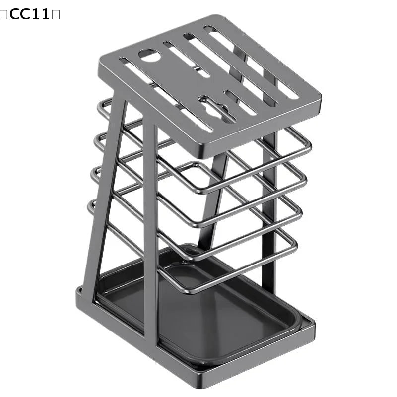Kitchen Utensils Storage Holder Square Space Saving Cutting Tool Rack Qme