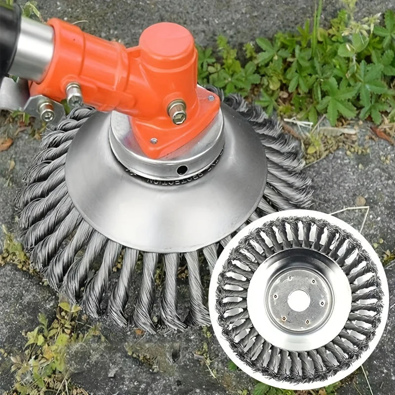 1 piece of heavy-duty wire trimmer head accessory - rust proof, efficient cutting, very suitable for lawn mowers, weeding, garde Qme