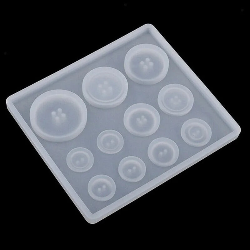 Button Mold Hole Non-stick Art Decoration Cake Baking Tools DIY Qme