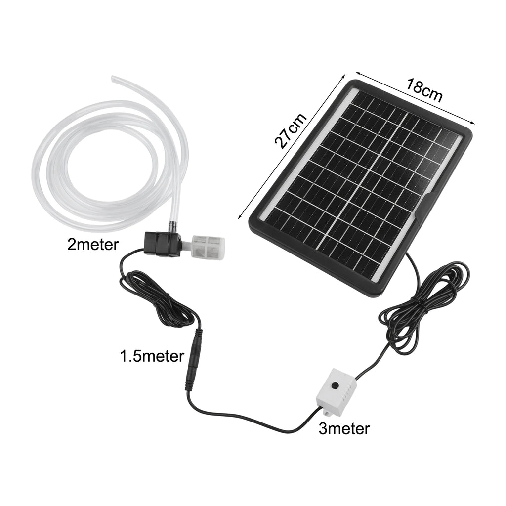 Solar Water Pump 12V Circulating Fish Pond Oxygen Submersible Pumps For Fish Tank Water Reservoir For Aquariums Qme Default Title