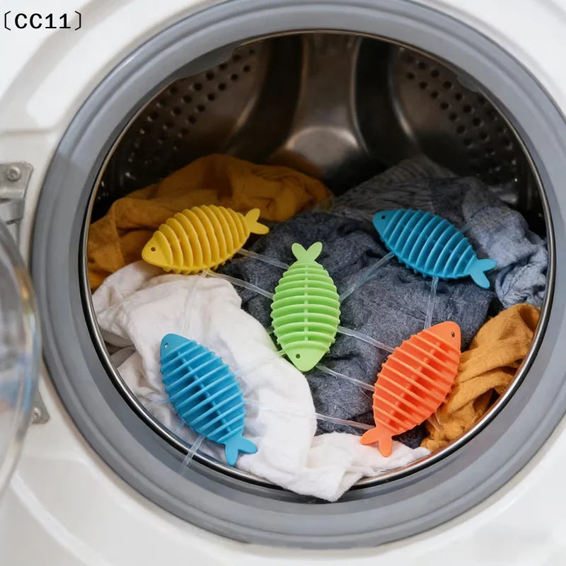 5 10 Little Fish Laundry Balls Prevents Knots Cleaning Suitable Home Qme