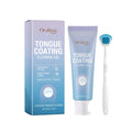 Oralhoe Tongue Coating Cleaning Gel for Fresh Breathing Odor Remover Mint Oral Hygiene Products with Silicone Tongue Scraper 50g Qme 50g Boxed