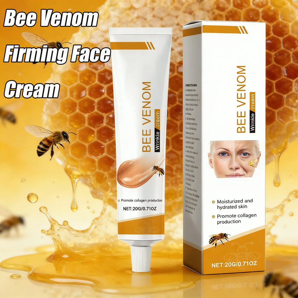 Bee Venom Wrinkle Removal Cream Firming Lifting Facial Moisturizing Deep Hydration Smoothing Fine Lines Anti Aging Face Cream Qme