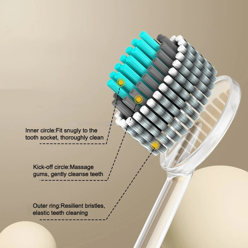 Mouth Clean Toothbrush Ultra-fine Soft Hard Bristle Deep Cleaning Qme