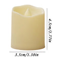 1pc LED Candles Battery Operated Warm Tea Lights LED Flameless Candles Electric Tealight For Home Decor Christmas Birthday Party Qme 01