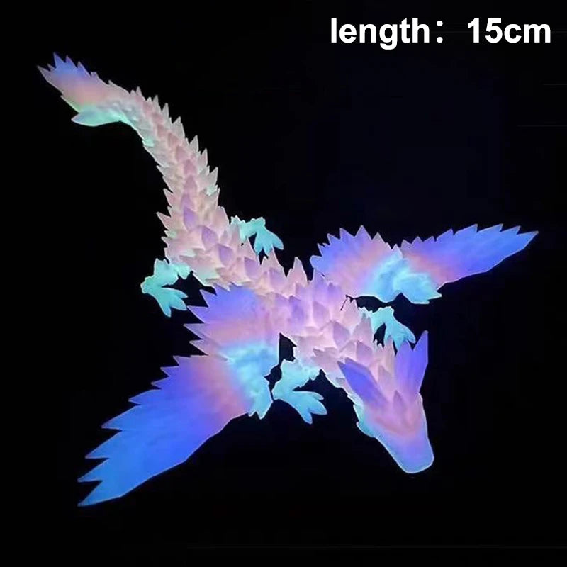 Articulated Dragon Crafts Desktop Western Action Figure 3D Printed Qme A6