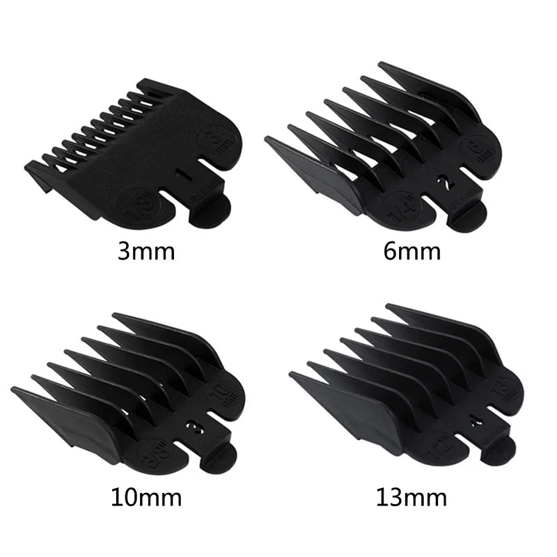 2 Hair Limit Shaving Clipper Electric Guides Combs Tools Accessories Qme 1Set4pcs Black
