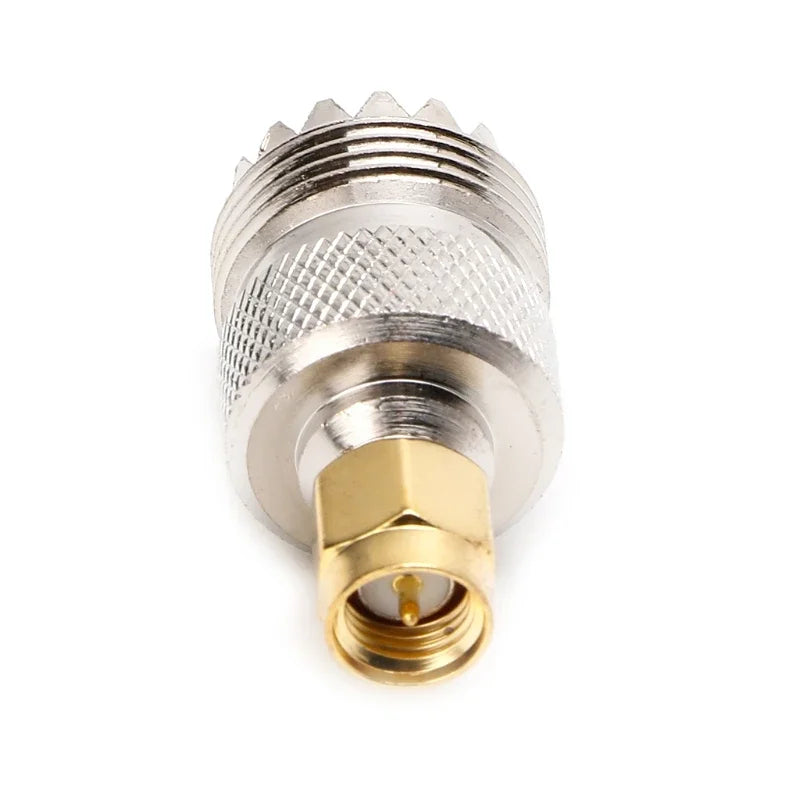 ESCAM Hot Sale UHF Female to SMA Male Plug Connector Coaxial Adapter Qme
