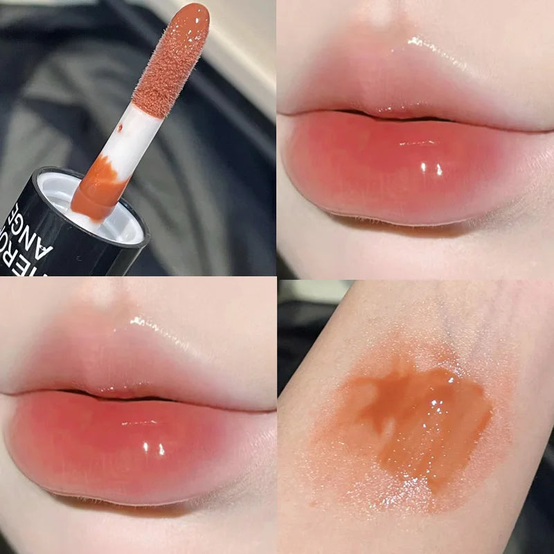 HERORANGE Color-cooling Shimmering Lip Gloss Hydrating Silky Qme HR744-5