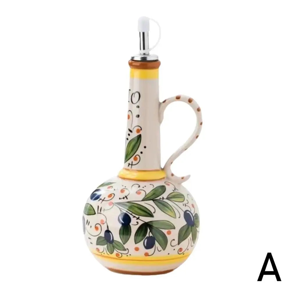 2025 Italian Olive Oil Dispenser Bottle Home Kitchen Bottle Ceramic Vinegar Accessories Decorative And European Bottle Oil Qme A