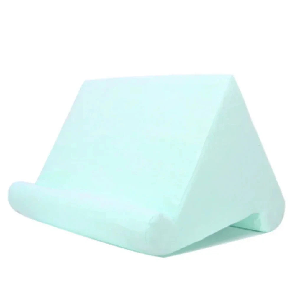 Sponge Pillow Tablet Stand Holder Pillow Pad Ultra Multi-Angle Soft Tablet Stand for Samsung Xiaomi Tablet Holder Reading Stand Qme Green