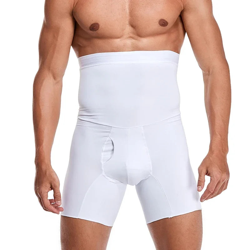 Mens Body Shaper Control Compression Shorts Belly Slimming Shapewear Abdomen Reducer Panties Fitness Boxer Pants Underwear Qme Wt XL