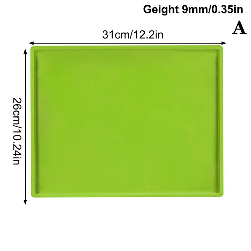 Multifunctional Silicone Cake Roll Mat Non-stick Bakeware Tray Pan Qme A Green