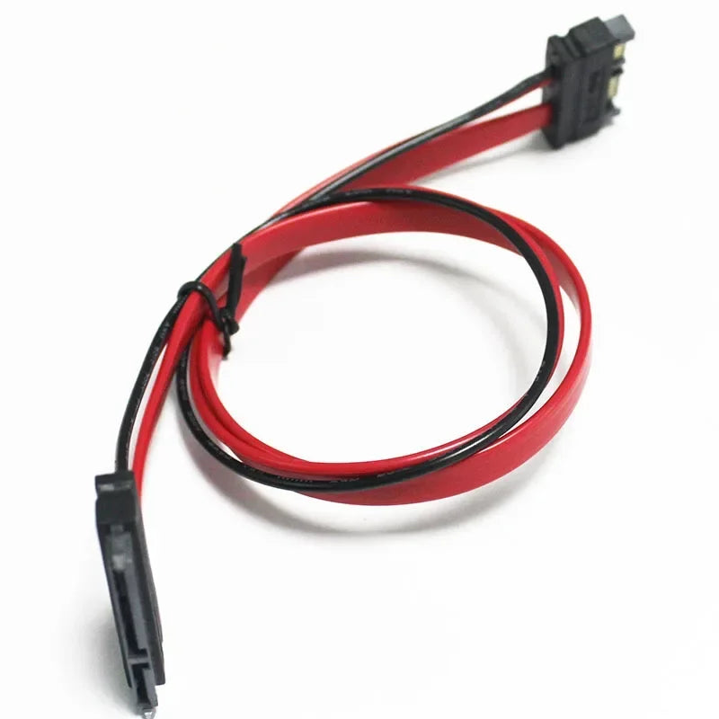 2psc Computer SATA Cable 7+6P To 7+15P Two-way Mutual Conversion Data Transfer Cable High-speed Hard Disk Cable Qme