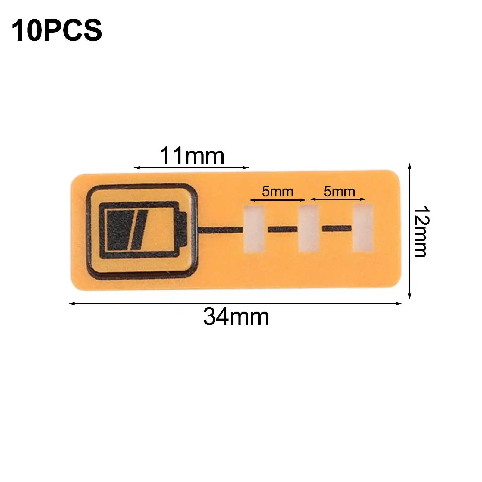 10PCS Battery Capacity Key Stickers Fits For Dewalt DCB200 DCB140 For DCB182 18V 14.4V Lithium Battery Replacement Qme