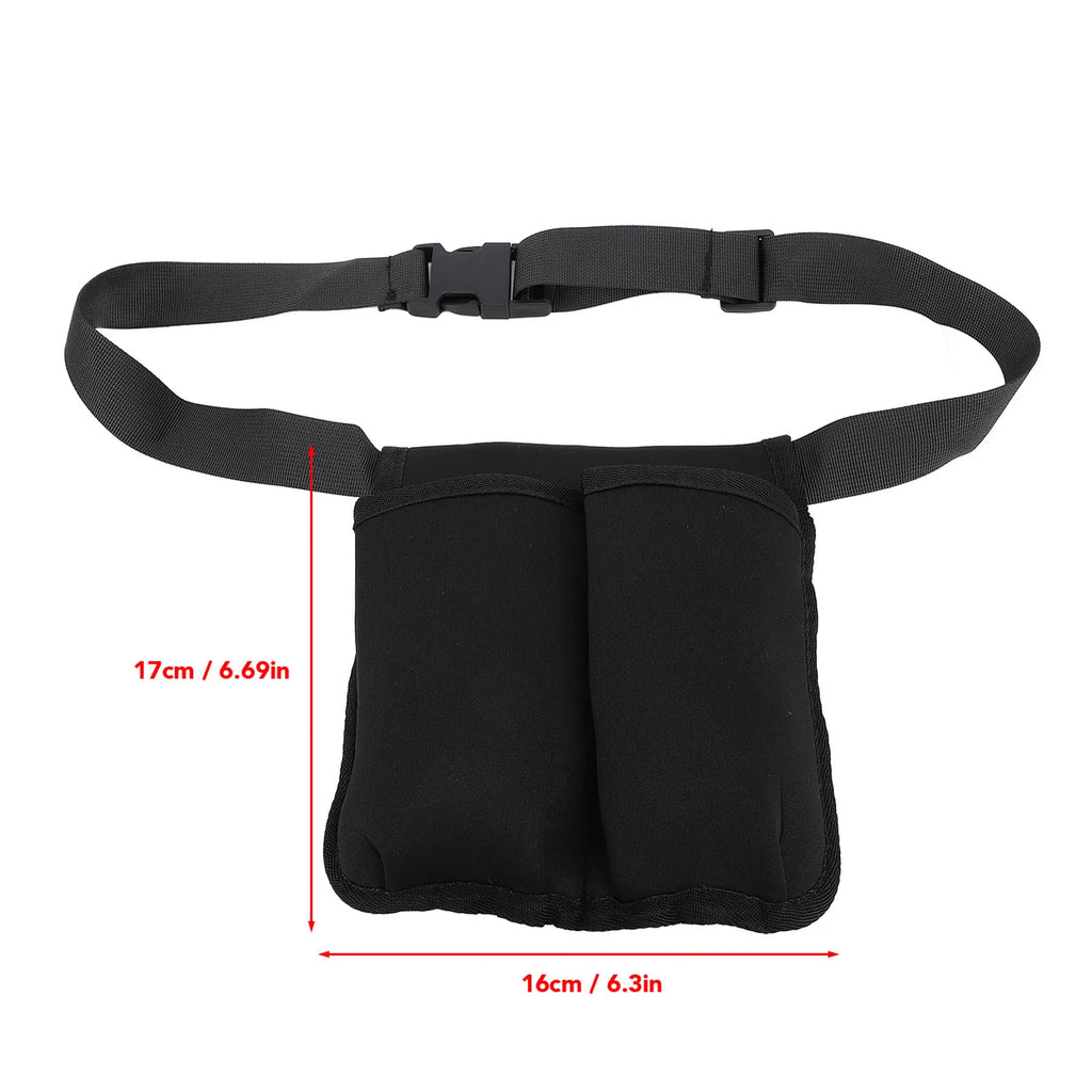 Massage Waist Pouch Two Bottles Massage Bottle Bag Adjustable Belt Supplies Professional Lotion Holster for Therapist Qme