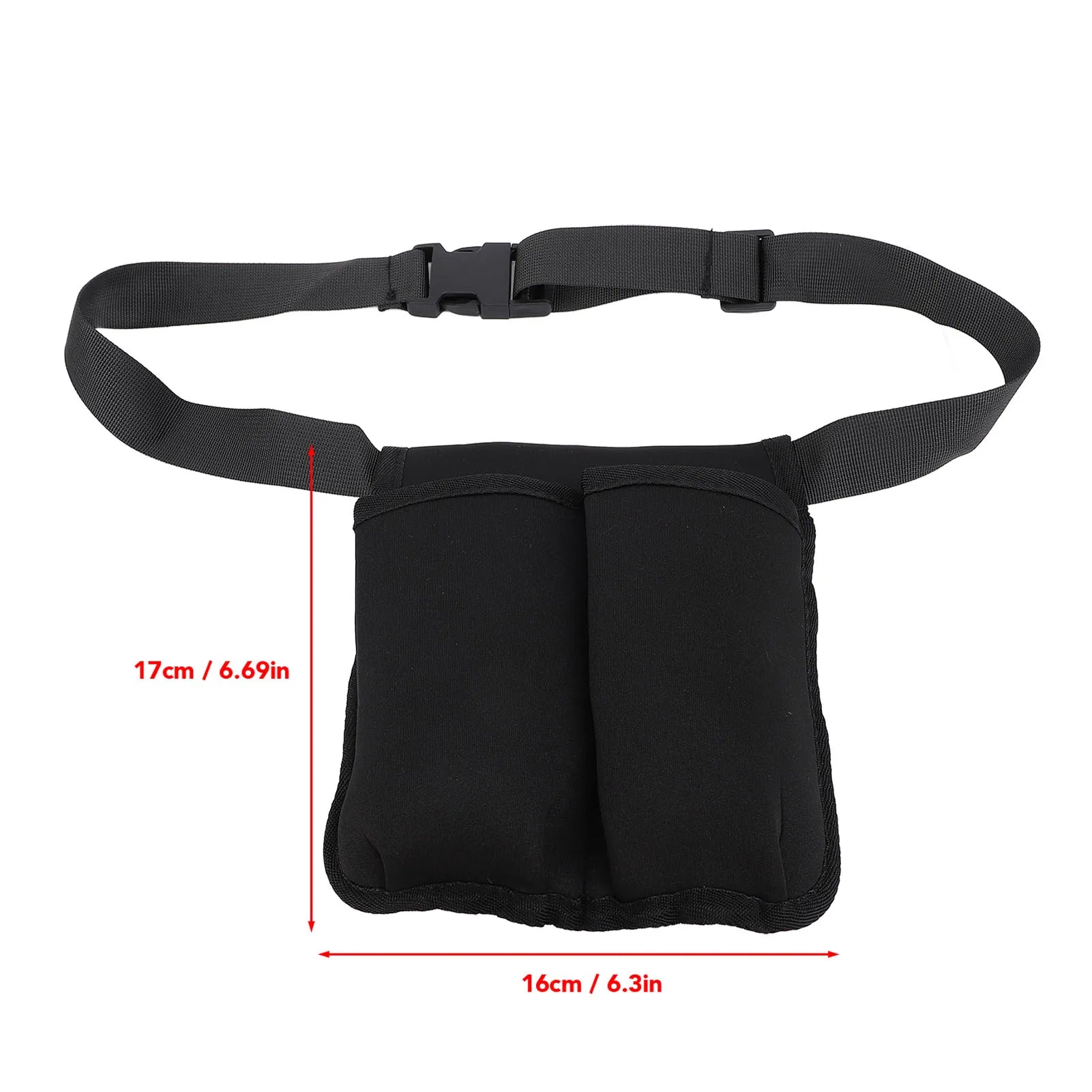 Massage Waist Pouch Two Bottles Massage Bottle Bag Adjustable Belt Supplies Professional Lotion Holster for Therapist Qme