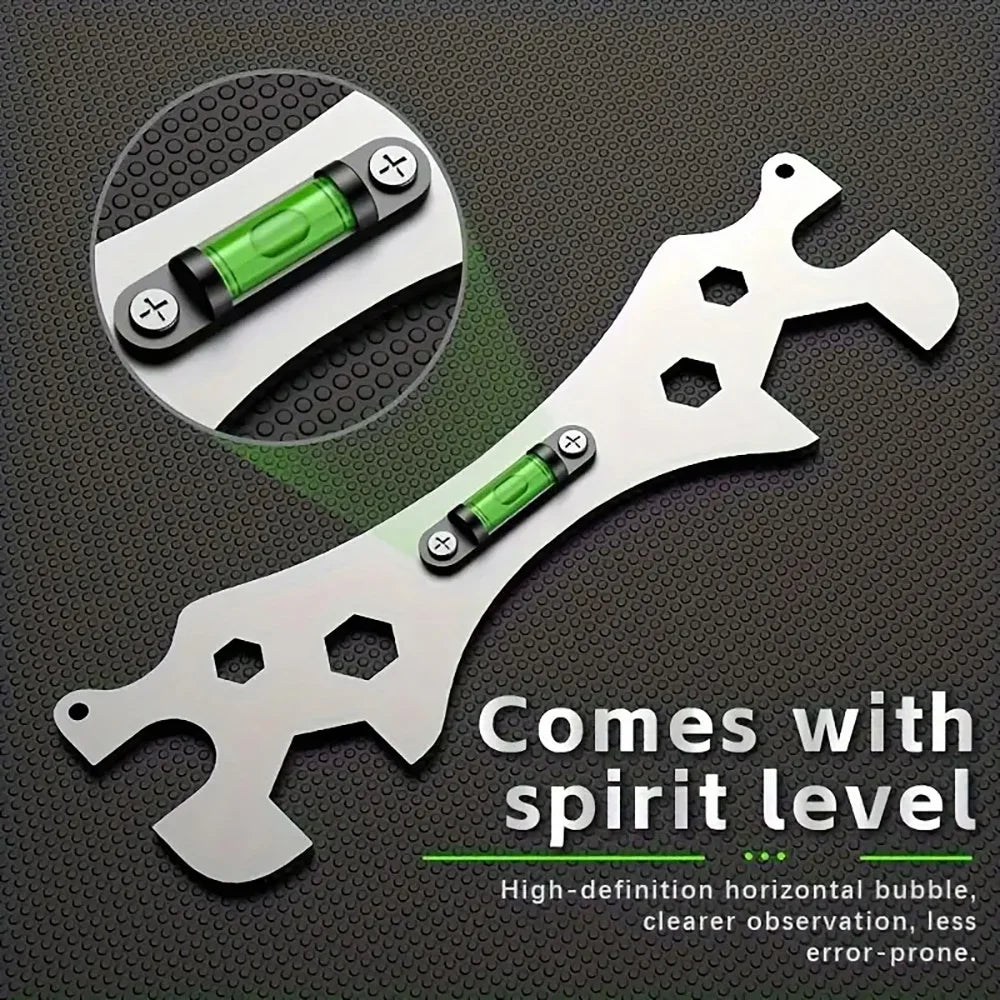Multifunctional Wrench Bend Angle Leveling Wrench Shower Faucet Universal Repair Wrench Bathroom Maintenance and Installation Qme