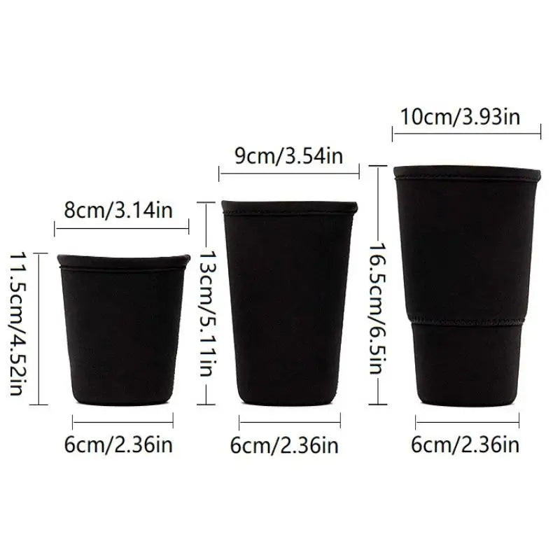 3 Pcs Reusable Iced Coffee Sleeve - Insulator For Cold Beverages, Diving Material Cup Holder For Coffee Cup Qme 3PCS