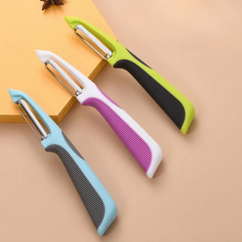 Anti Slip Handle Peeler, Peeler, Magic Tool, Melon, Potato, Fruit, Scraper, Kitchen Vegetable Tool Accessories Qme