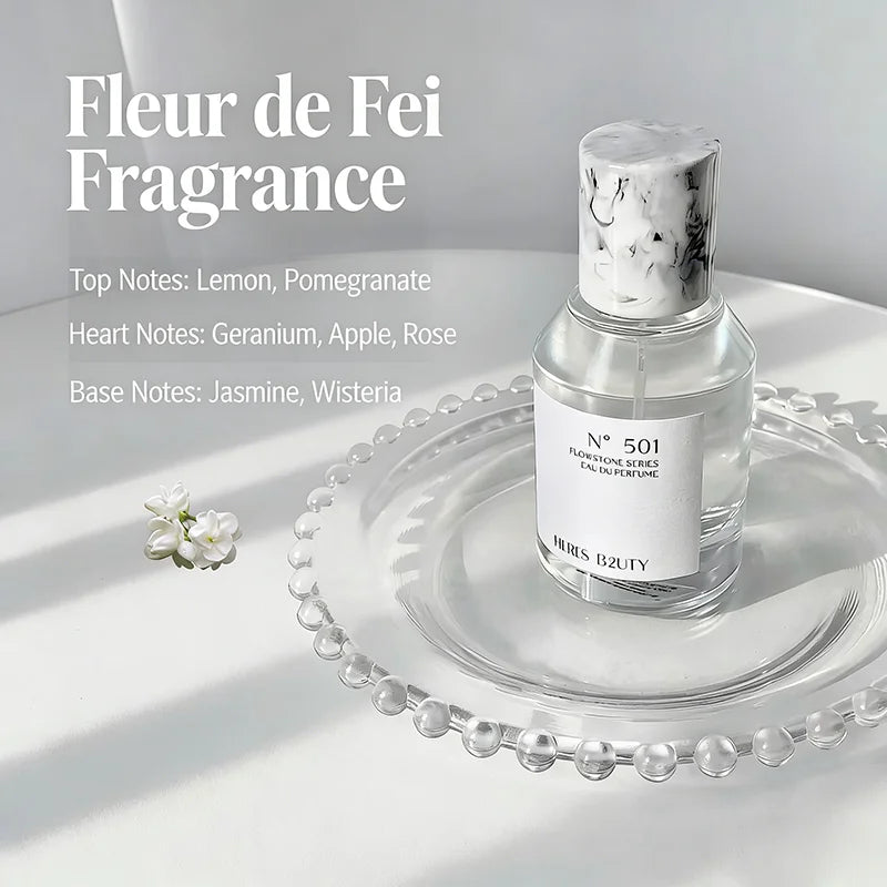 Unisex Eau De Toilette Soft Floral Fruity Scent Long-lasting Qme Wisteria 50ml