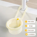 Creative Kitchen Sink Hanging Strainer Basket Detachable Openable Qme white