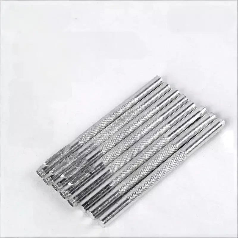 Belt Hole Puncher Kit - 2.5/3/3.5/4mm Round Hole Galvanized Leather Punch Tool for Watch Band Belt Qme