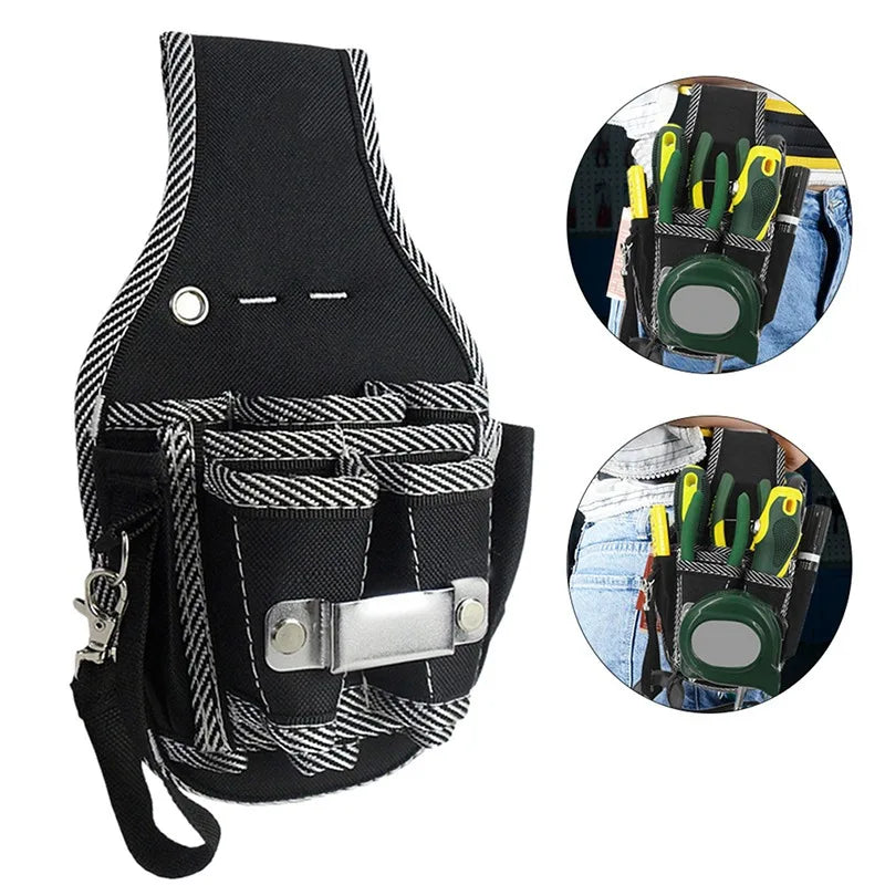 1 Tool Belt Screwdriver Utility Holder Nylon Fabric Bag Electrician Qme