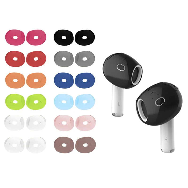 1Pair Silicone Ear Pads 4 Case Wireless Earphones Protective Caps Qme