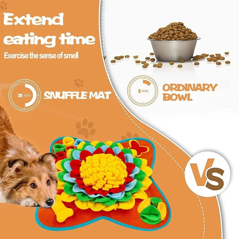 Pet Dog Mat Snack Smell Mat, Suitable for Small and Medium sized Dogs Portable Interactive Nose Smell Training Mat Qme