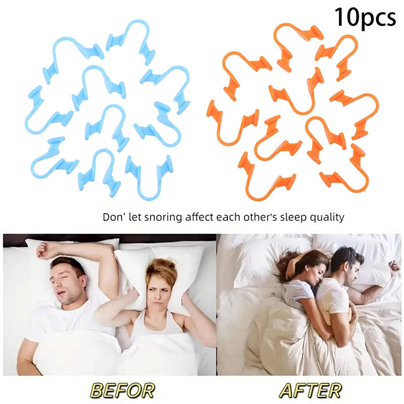 Nose Dilator Nasal Silicone Clip Anti Snoring Stop Help Breathe Qme
