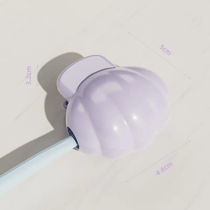 Toothbrush Head Protector Portable Clip Cap Shielding Against Dust Qme Purple