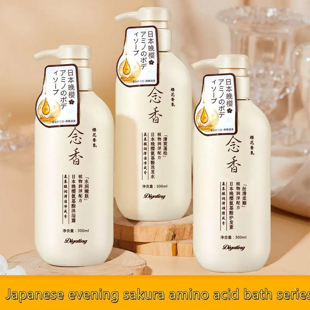 Amino Acid Fragrant Japanese Evening Shampoo Hair Conditioner Se Bath Qme