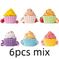 Cute Cake Bath 80g Handmade Fizzy Bath Ball for Children Natural Essential Oil Bubble Bath Salt Spa Gift for Kids Women Qme 6pcs mix 80G